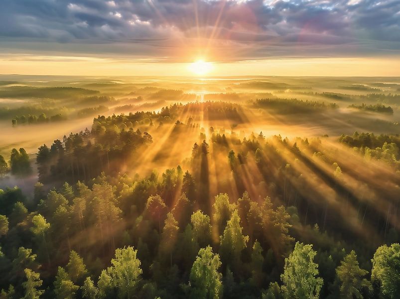 Farbenspiel im Morgengrauen von fernlichtsicht