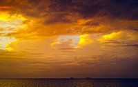 Zonsondergang boven het meer van Nicaragua
