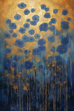 Blauwe Bloemen in de Avondschemering van Whale & Sons