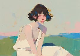 Portrait de femme sur Peintures accrocheuses