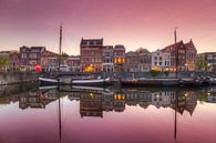 Malerische alter Hafen (Delfshaven) Rotterdam nach Sonnenuntergang von Rob Kints Miniaturansicht