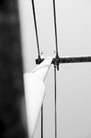 The bridge in the Netherlands, abstract in black and white