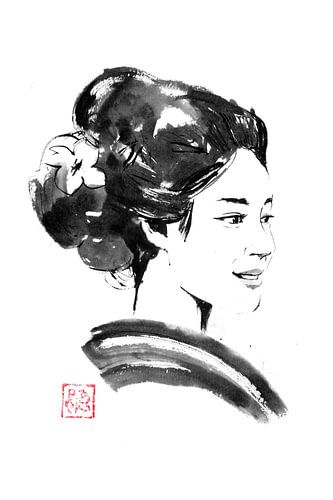 young geisha by Péchane Sumie