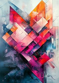 Peinture abstraite géométrique sur JBJart Justyna Jaszke