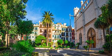 View of old town in Palma de Mallorca, Spain, Balearic Islands by Alex Winter