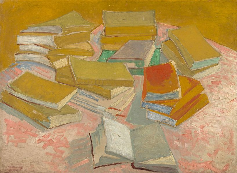 Stapel französischer Romane - Vincent van Gogh von Meisterhafte Meister