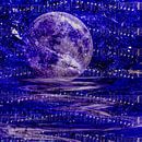 Blauw  Maan - Blue Moon van Christine Nöhmeier thumbnail