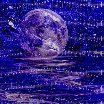 Blauw  Maan - Blue Moon van Christine Nöhmeier