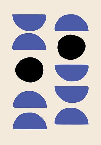 Blaue Formen von Pictufy Studio