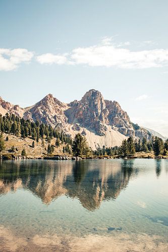 Bergmeer in natuurpark Fanes-Sennes-Prags in de Dolomieten