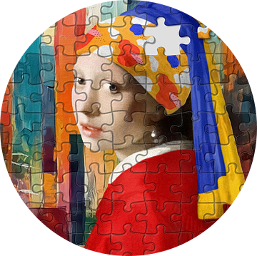 Vermeer's Uitdaging - Het Puzzelmeisje en Haar Laatste Zet van Gisela- Art for You