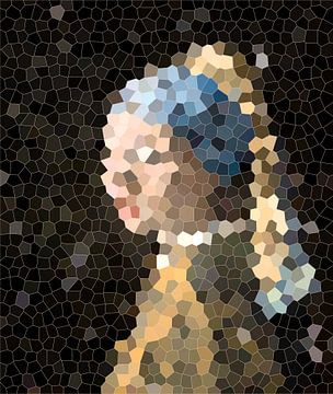 Girl with a Pearl Earring - Graphic edition. by Gisela - Art for you