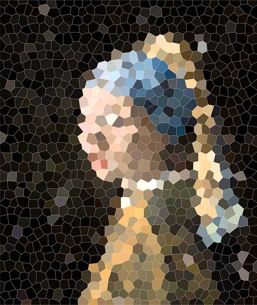 Girl with a Pearl Earring - Graphic edition. by Gisela- Art for You