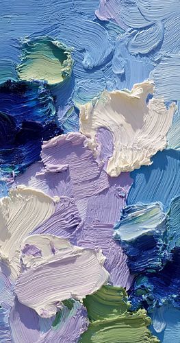 Nuages lilas sur la mer