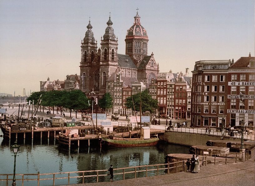 Nicolaaskerk, Amsterdam van Vintage Afbeeldingen