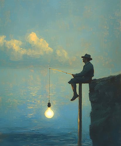 Fishing for Light II - Träume am Rande des Felsens