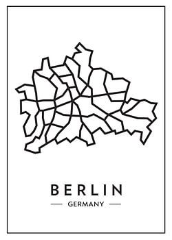 Berlin von oben - abstrakte Linien mit Charakter