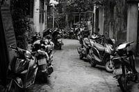 Lane with scooters, Hoi An, Vietnam