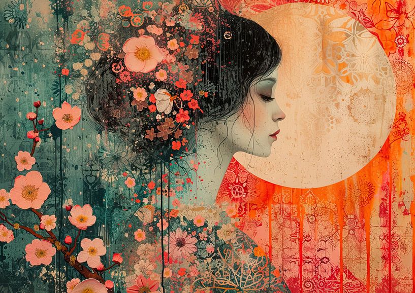 Floral Dreamscape van Kunst Kriebels