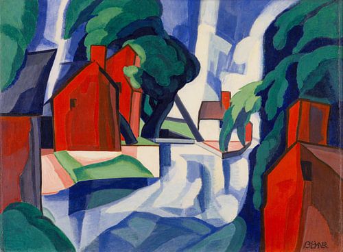 Oscar Florianus Bluemner~Blauwe dag