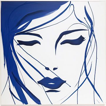 Abstract blauw van ARTEO Schilderijen