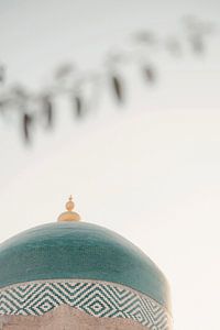 Türkisfarbene Mosaik-Kuppel | Reisefotografie Druck