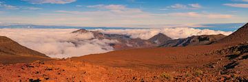 Panorama van Haleakale Nationaal Park, Maui van Henk Meijer Photography