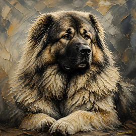 Kaukasischer Schäferhund von Johannas Art Creations