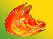 Vuur explosie van geel en oranje van Alice Berkien-van Mil thumbnail