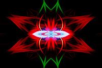 Explosion de lumière rouge