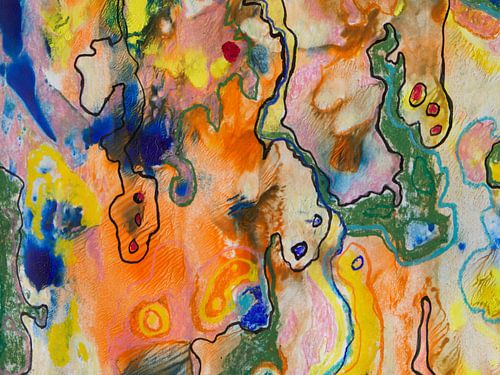 'Navy Blues with Oranges’ – liggend formaat