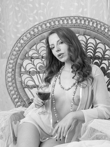 vrouwelijk naakt in high key-stijl