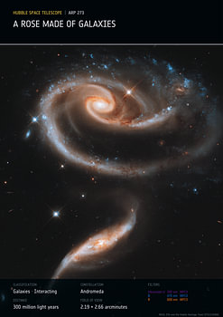 A Rose Made of Galaxies | ARP 273 | Hubble Space Telescope