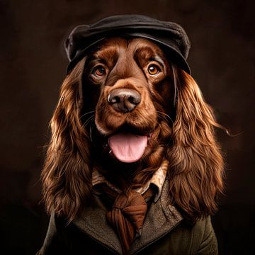 Inspector hond van studio snik.