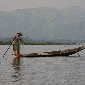 Fisherman Myanmar by Edzo Boven