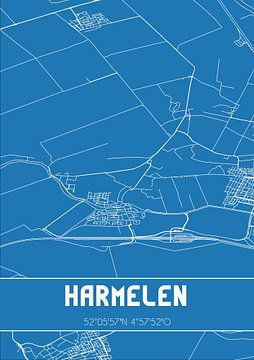 Blaupause | Karte | Harmelen (Utrecht) von Rezona