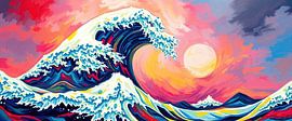 Au-delà de la grande vague de Kanagawa - Une explosion de couleurs entre force de la nature et mouvement intérieur