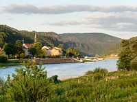 Bad Schandau, Saxon Switzerland - Elbe, town and Schrammsteine