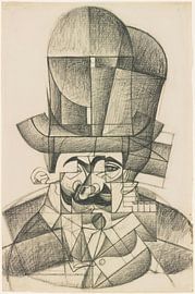 Juan Gris, Mann mit Opernhut - 1912 von Atelier Liesjes