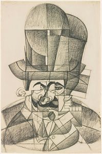 Juan Gris, l'homme au chapeau d'opéra - 1912 sur Atelier Liesjes