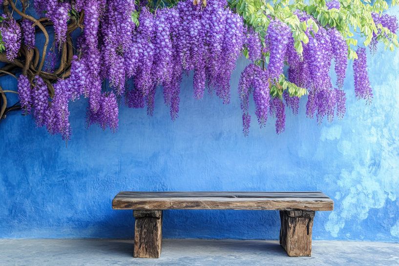 Mur de glycine par Poster Art Shop