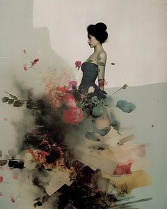Vintage-Collage "Blumen"