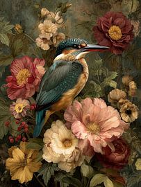 Vogels in Bloei – Een Harmonisch Samenspel van Natuur en Kleuren van But First Framing