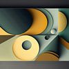 3d geometrische abstracte kunst van Dreamy Faces