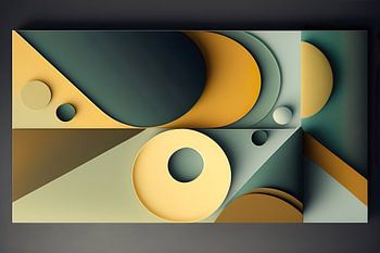 3d geometrische abstrakte Kunst