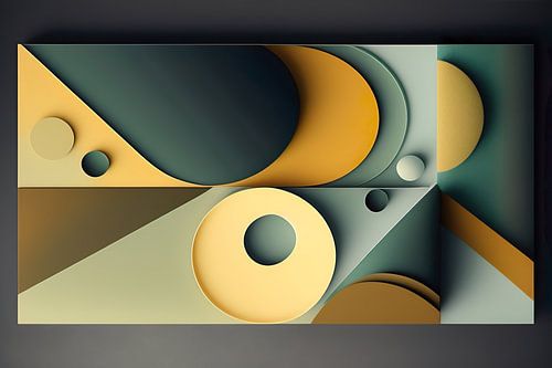 3d geometrische abstracte kunst