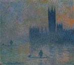 Die Houses of Parliament (Wirkung von Nebel), Claude Monet von Meisterhafte Meister Miniaturansicht
