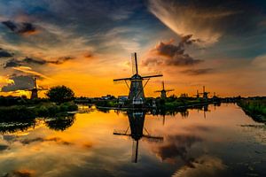 Die historischen Windmühlen von Kinderdijk