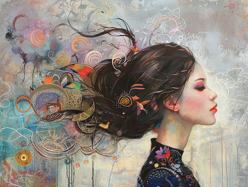 Women's view | Timeless Nature Dance by Abstract Painting