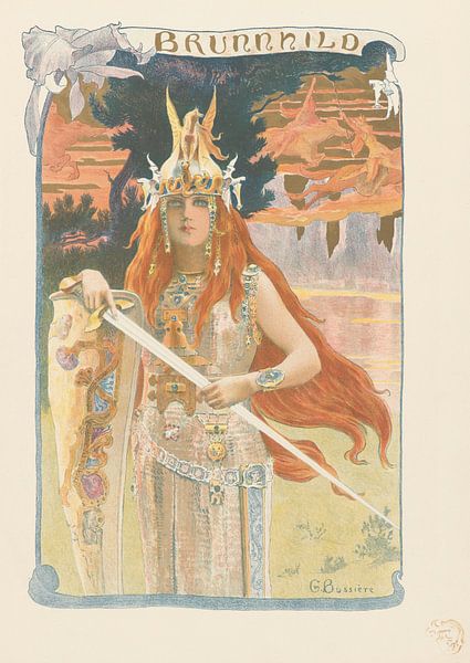 Brunhilde (Brunnhild), Gaston Bussière van Meesterlijcke Meesters